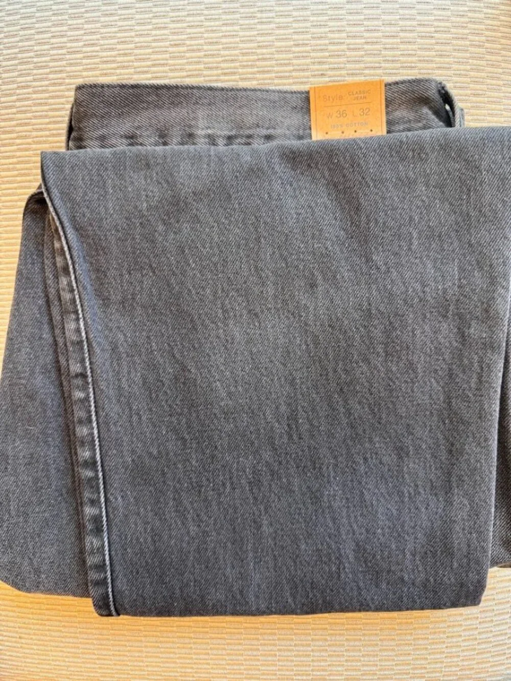 NWT J. Crew Classic Straight Fit Jeans Deep Gray Lake Wash 36x32
